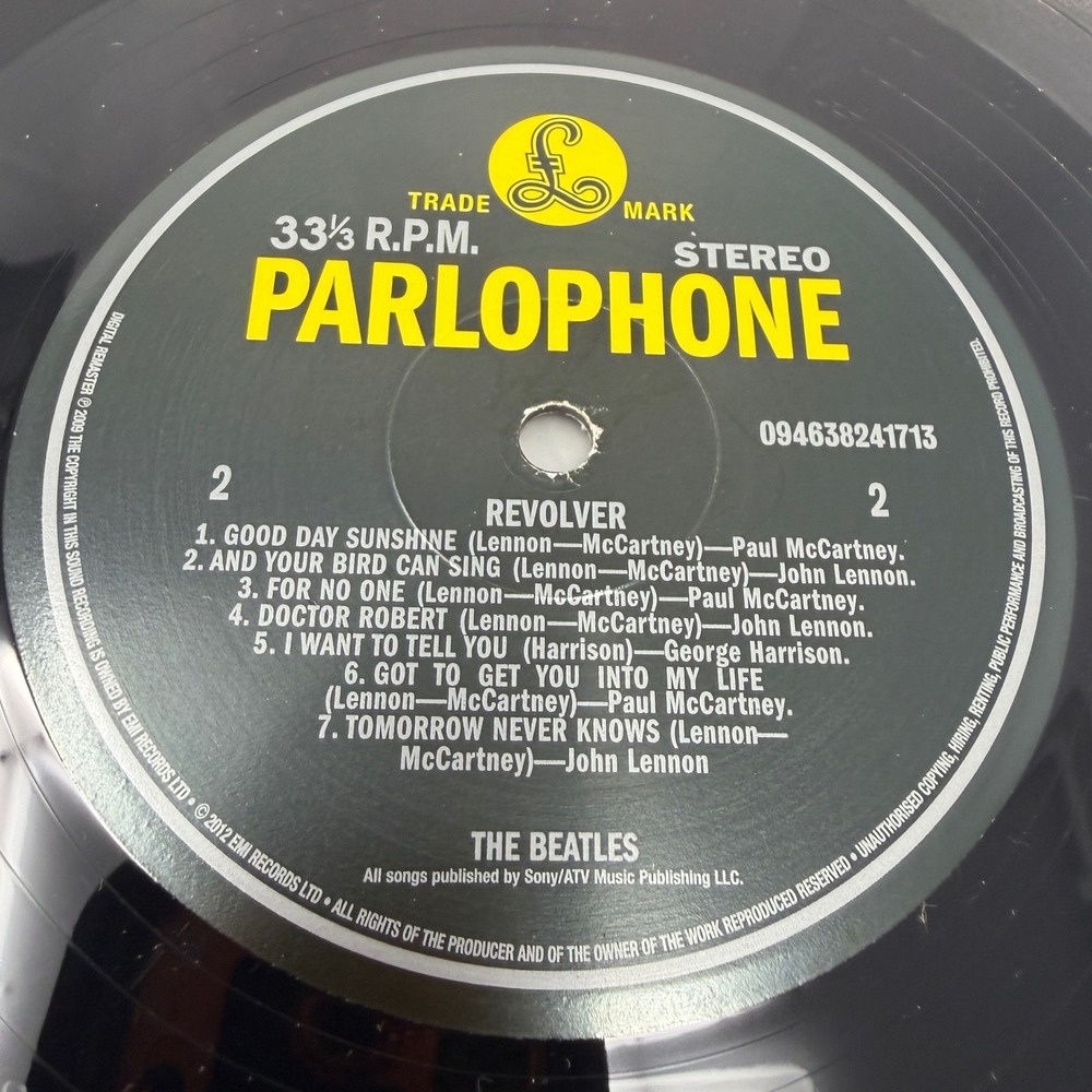 The‎ Beatles Revolver Vinyl LP 2009 Digital Remaster 2012 Parlophone Stereo 12"